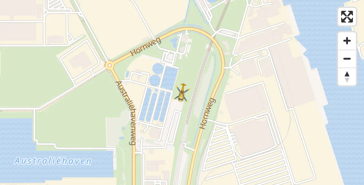 Vluchtroute Traumahelikopter Amsterdam Heliport - Amsterdam Heliport, 23 september 2023, 14:07
