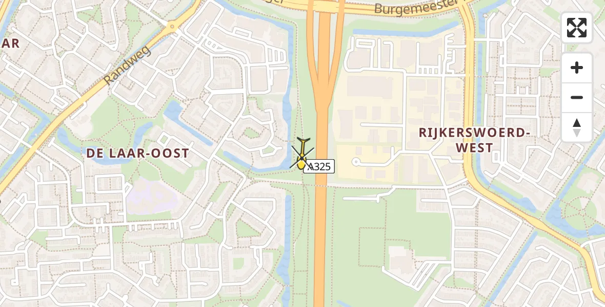 Routekaart van de vlucht: Traumahelikopter naar Arnhem