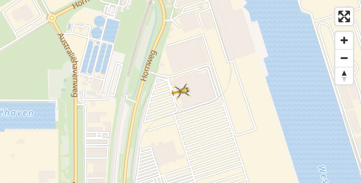 Vluchtroute Traumahelikopter Amsterdam Heliport - Amsterdam Heliport, 26 september 2023, 07:59