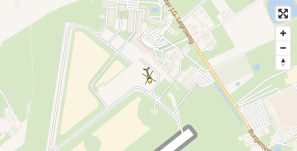 Routekaart van de vlucht: Lifeliner 4 naar Groningen Airport Eelde