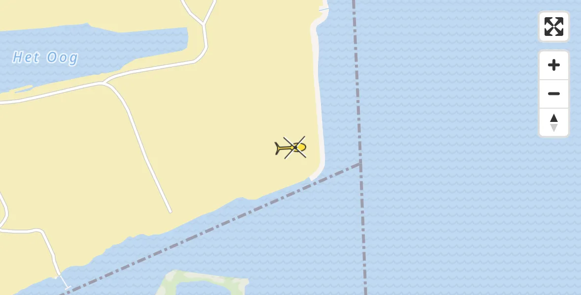 Vluchtroute Politiehelikopter van Amsterdam naar Amsterdam