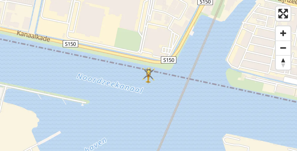 Vluchtroute Traumahelikopter Amsterdam Heliport - Amsterdam Heliport, 27 september 2023, 07:09