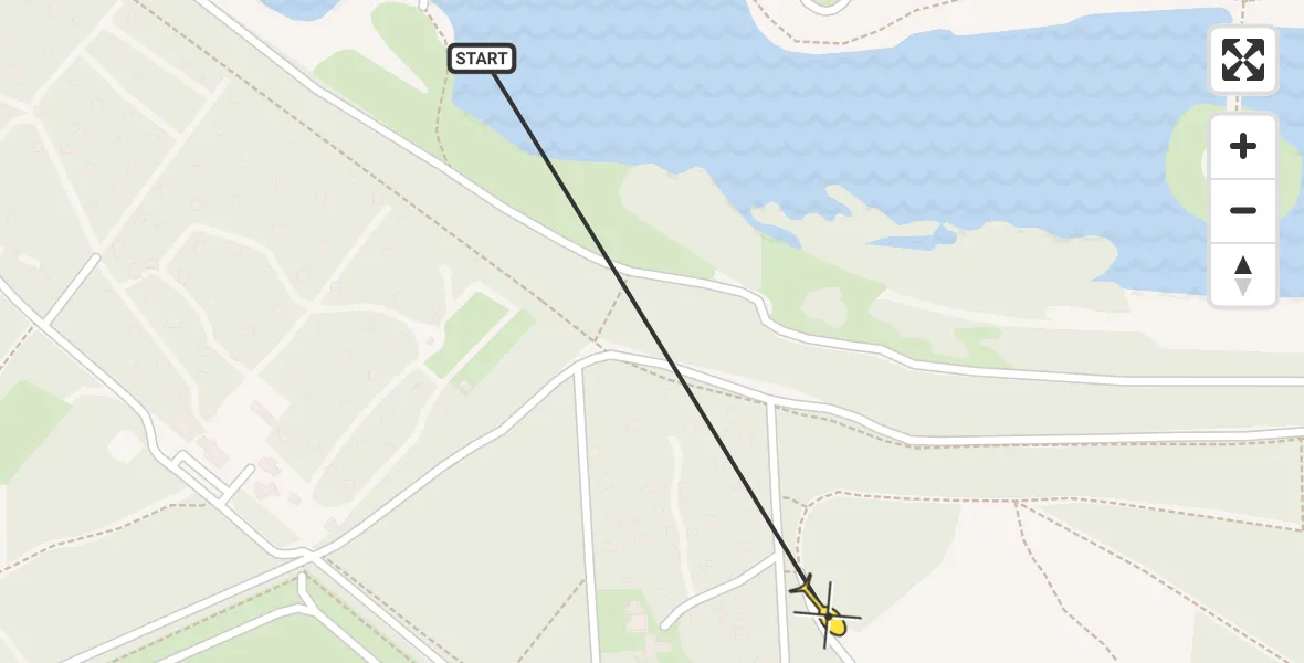 Routekaart van de vlucht: Traumahelikopter naar Maarn