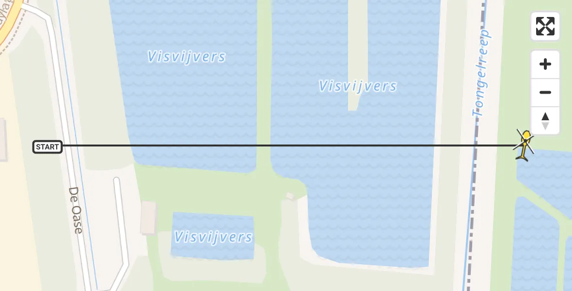 Routekaart van de vlucht: Traumahelikopter naar Leende