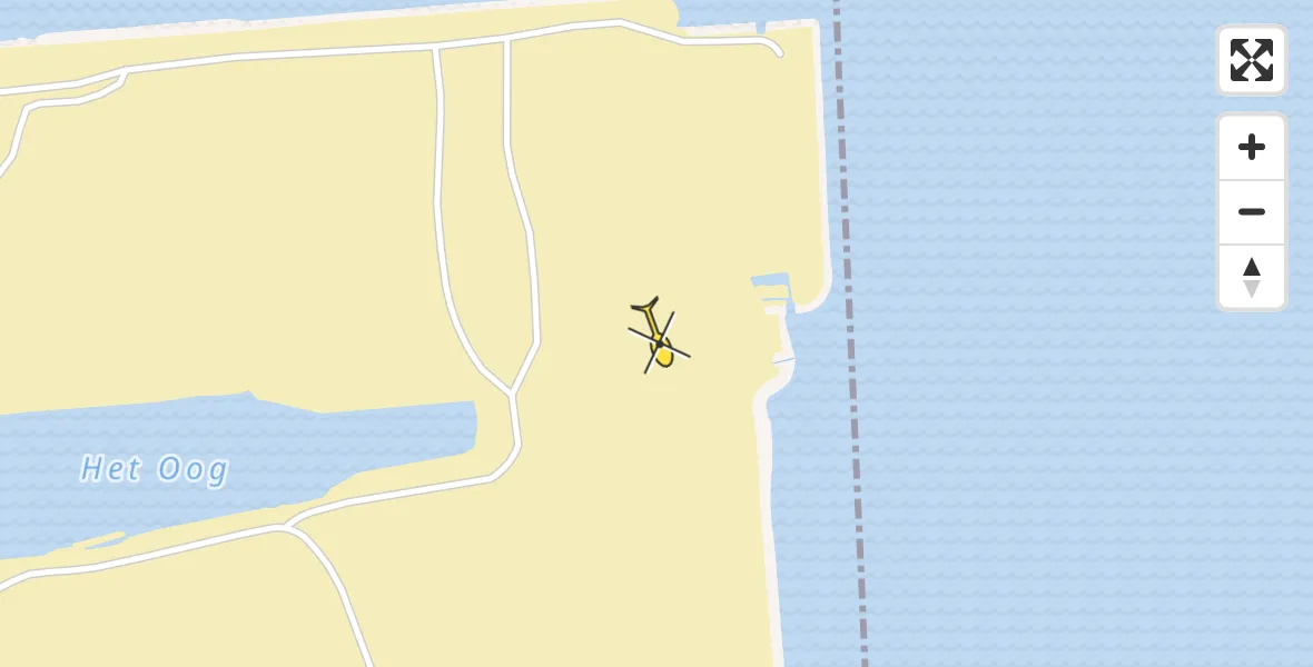 Vluchtroute Politiehelikopter van Amsterdam naar Amsterdam