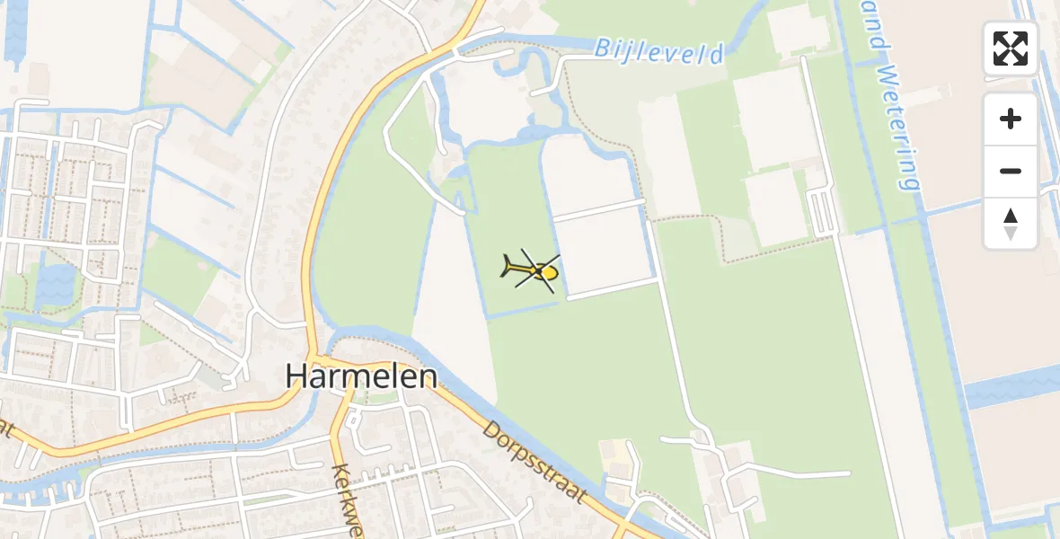 Routekaart van de vlucht: Traumahelikopter naar Harmelen