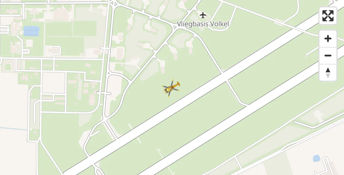 Vluchtroute Traumahelikopter Vliegbasis Volkel - Vliegbasis Volkel, 28 september 2023, 15:18