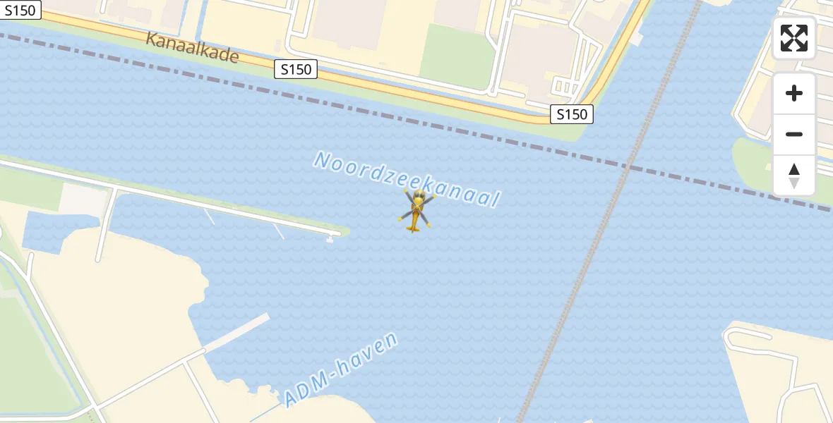 Vluchtroute Traumahelikopter Amsterdam Heliport - Amsterdam Heliport, 29 september 2023, 20:41