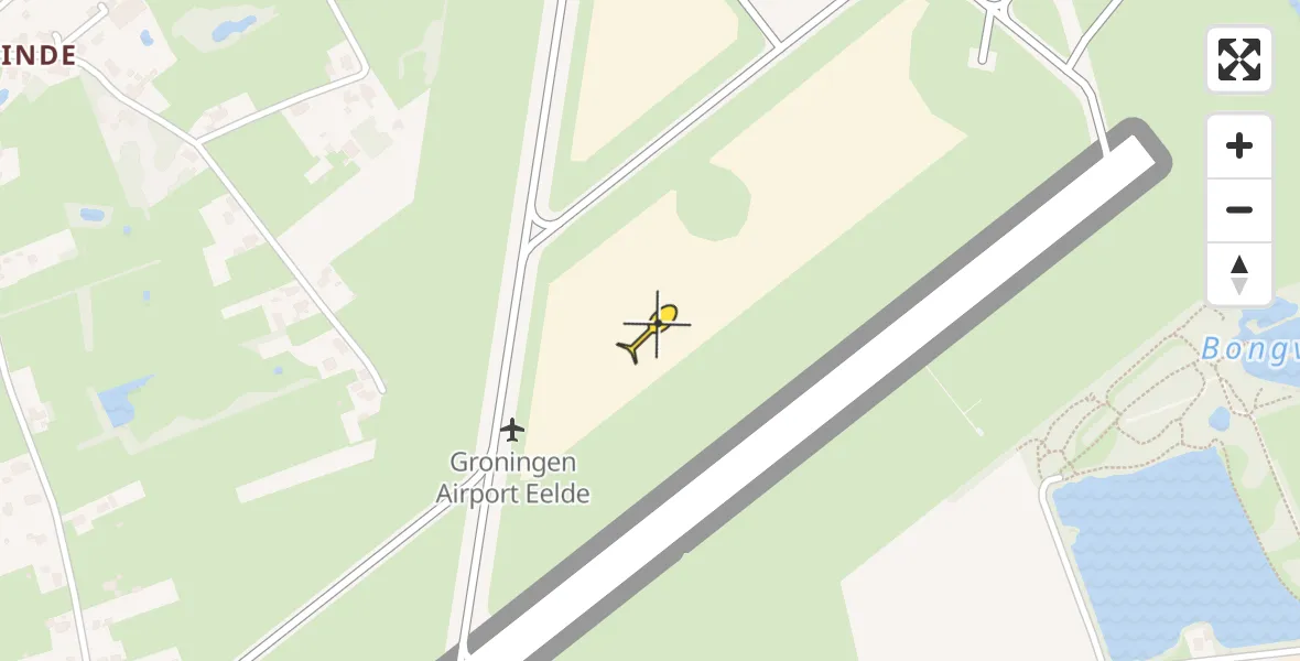 Routekaart van de vlucht: Lifeliner 4 naar Groningen Airport Eelde