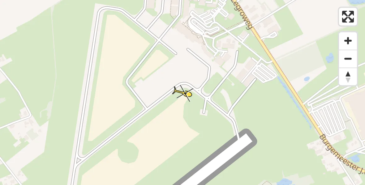 Routekaart van de vlucht: Lifeliner 4 naar Groningen Airport Eelde