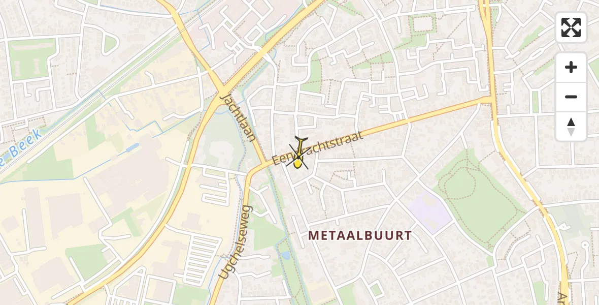 Routekaart van de vlucht: Traumahelikopter naar Apeldoorn