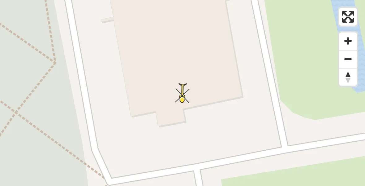 Routekaart van de vlucht: Traumahelikopter naar Bedum