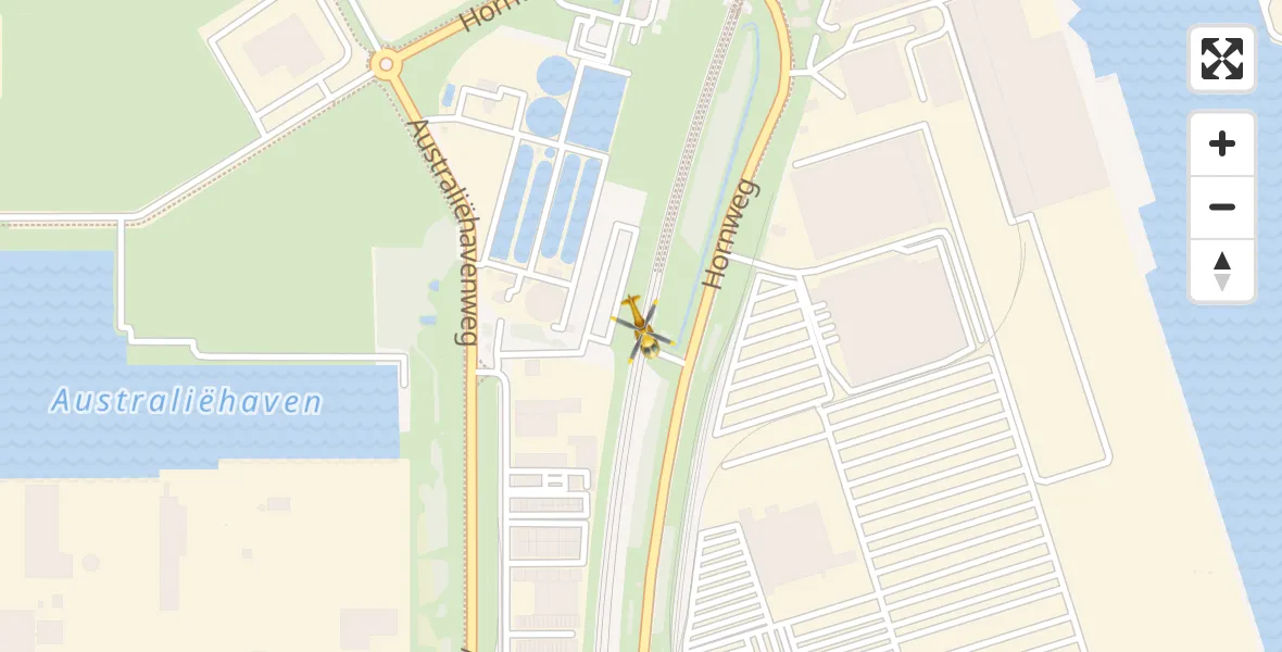 Vluchtroute Traumahelikopter Amsterdam Heliport - Amsterdam Heliport, 02 oktober 2023, 15:17