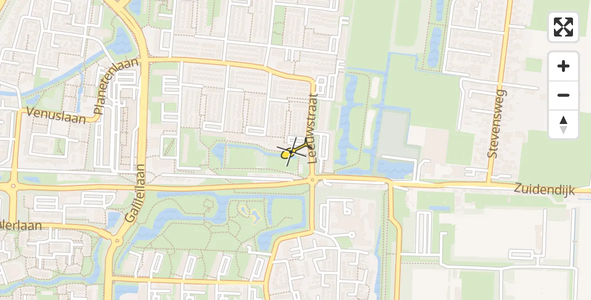 Routekaart van de vlucht: Lifeliner 2 naar Dordrecht