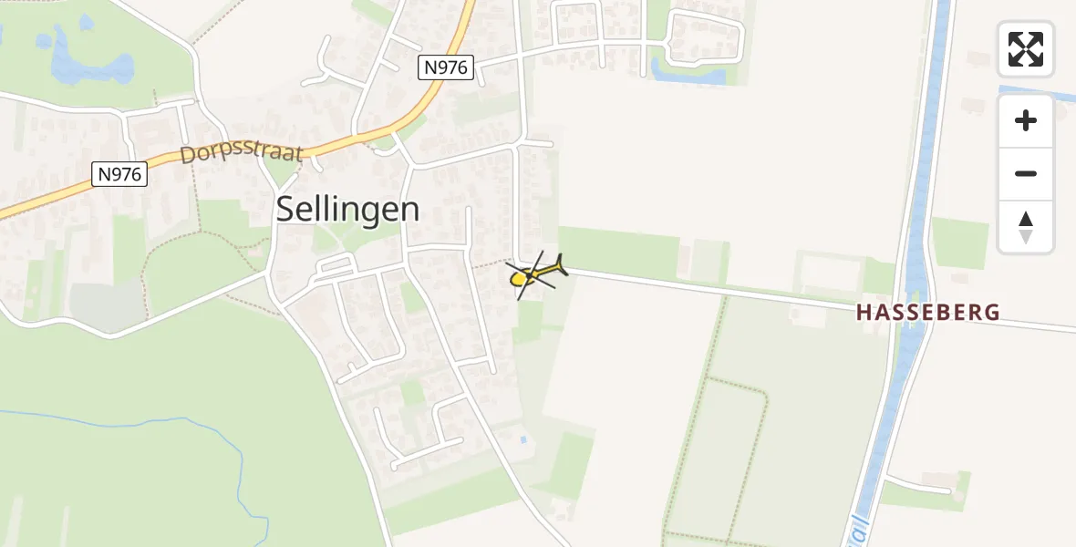 Routekaart van de vlucht: Lifeliner 4 naar Sellingen