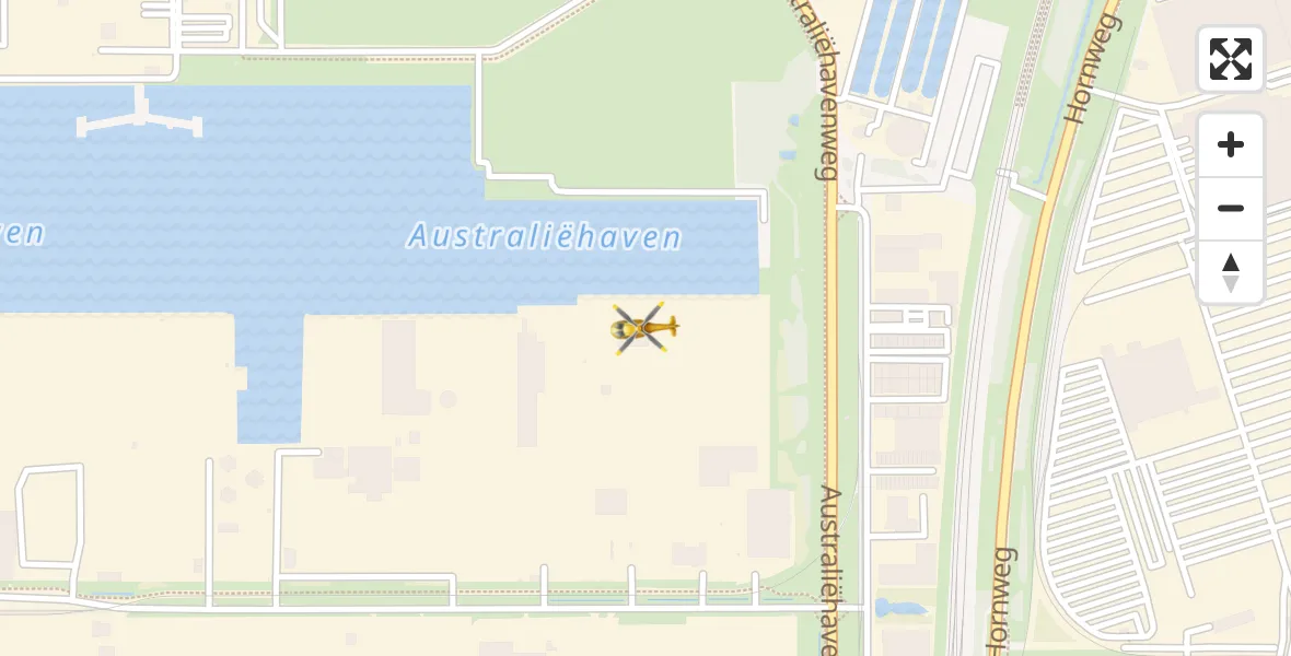 Vluchtroute Traumahelikopter Amsterdam Heliport - Amsterdam Heliport, 07 oktober 2023, 08:42