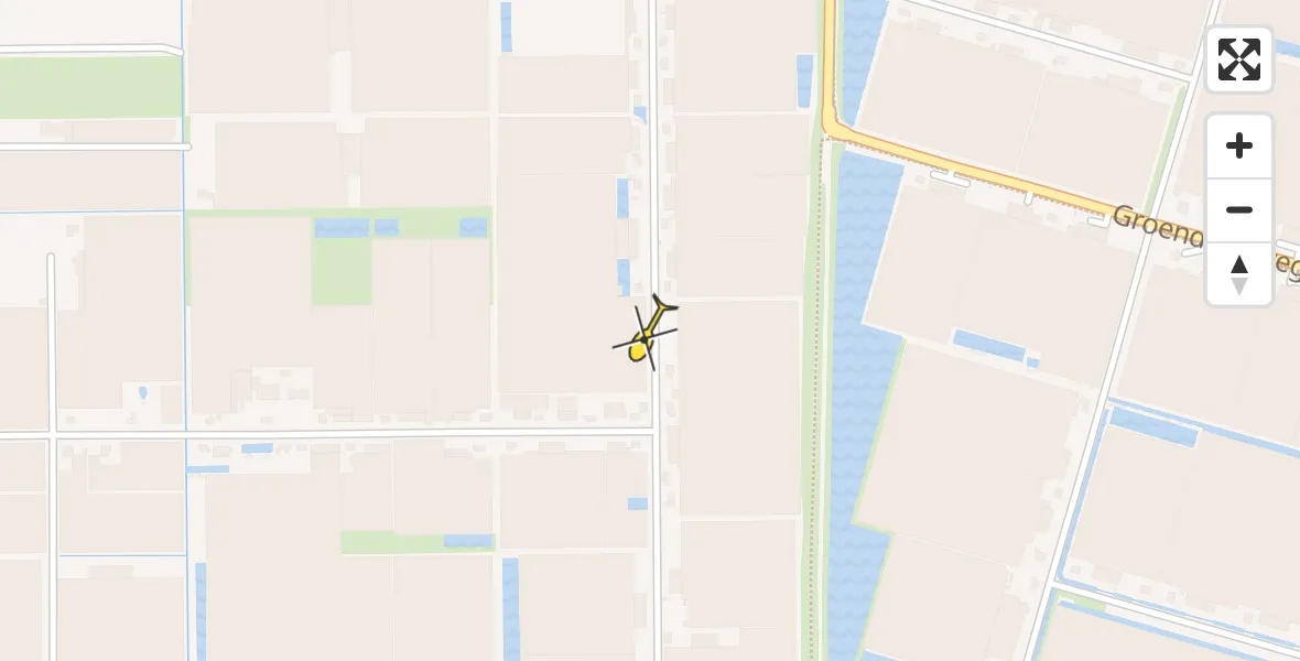 Vluchtroute Traumahelikopter van Berkel en Rodenrijs naar Berkel en Rodenrijs