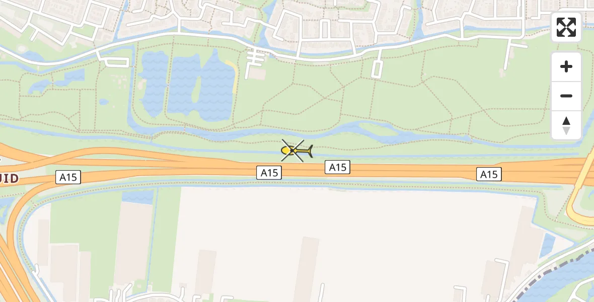 Routekaart van de vlucht: Lifeliner 2 naar Ridderkerk