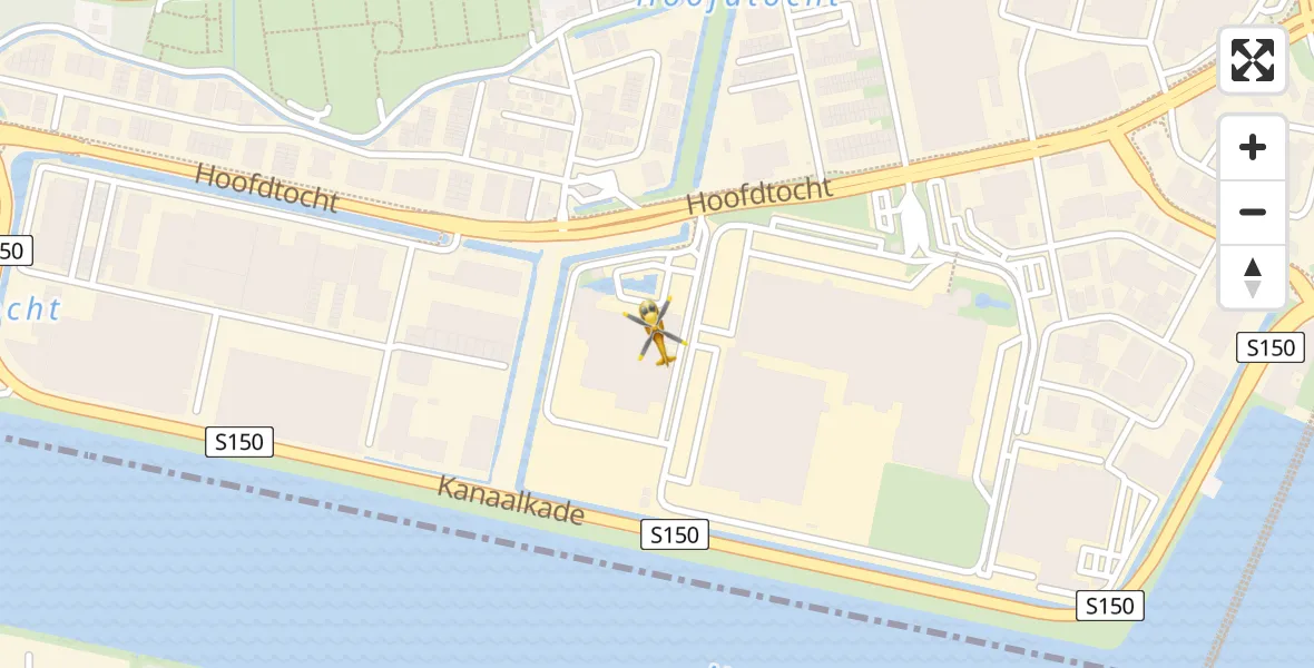 Vluchtroute Traumahelikopter Amsterdam Heliport - Amsterdam Heliport, 09 oktober 2023, 11:07
