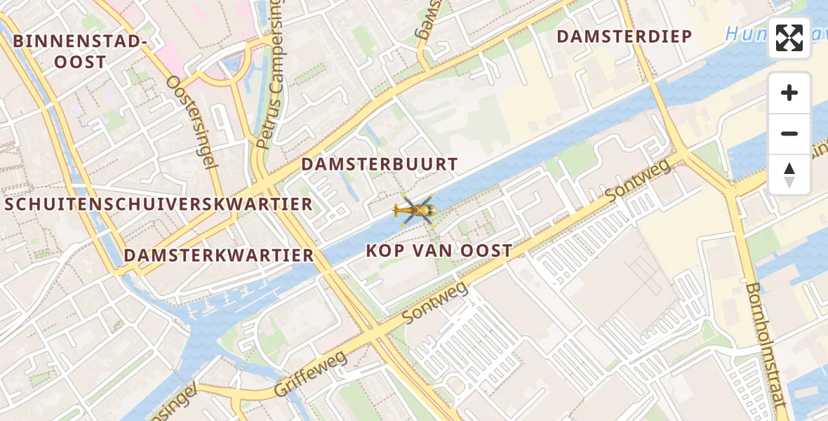 Vluchtroute Traumahelikopter Universitair Medisch Centrum Groningen - Universitair Medisch Centrum Groningen, 10 oktober 2023, 09:28