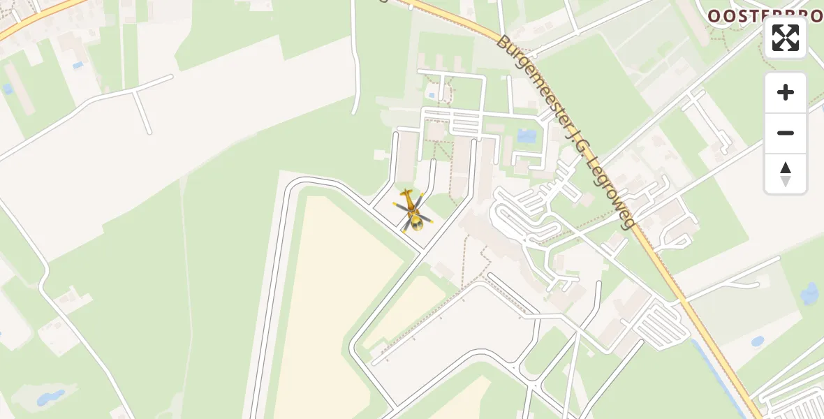 Vluchtroute Traumahelikopter Groningen Airport Eelde - Groningen Airport Eelde, 10 oktober 2023, 10:14