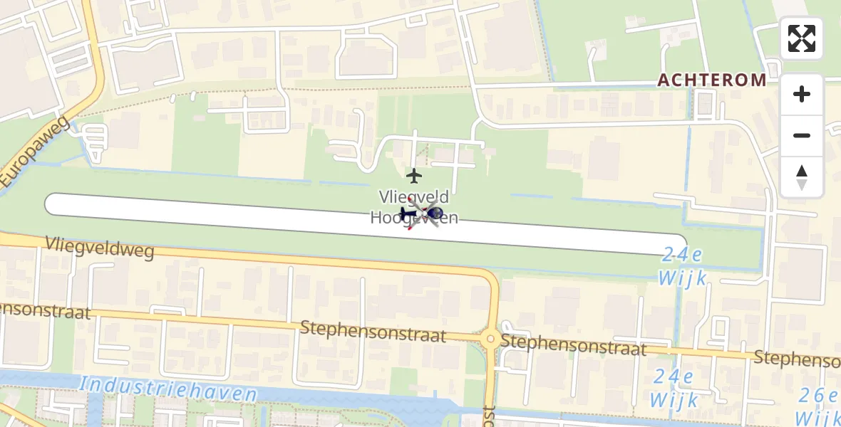 Vluchtroute Politiehelikopter Vliegveld Hoogeveen - Vliegveld Hoogeveen, 10 oktober 2023, 10:36