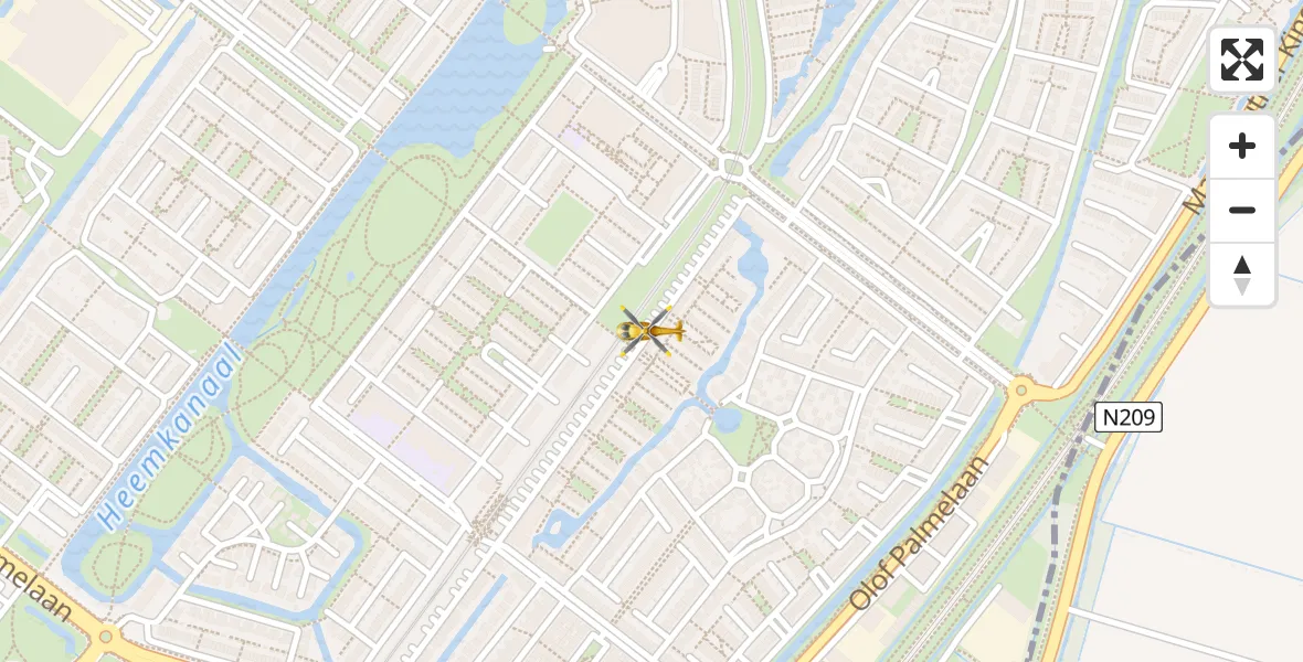 Vluchtroute Traumahelikopter Zoetermeer - Zoetermeer, 10 oktober 2023, 11:05
