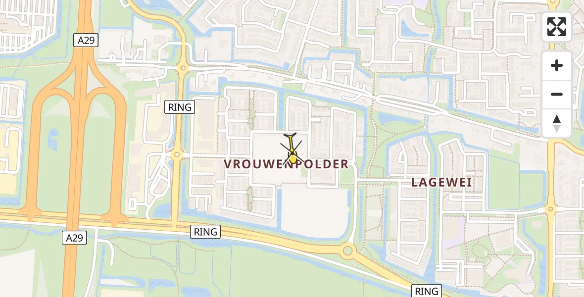 Routekaart van de vlucht: Lifeliner 2 naar Barendrecht