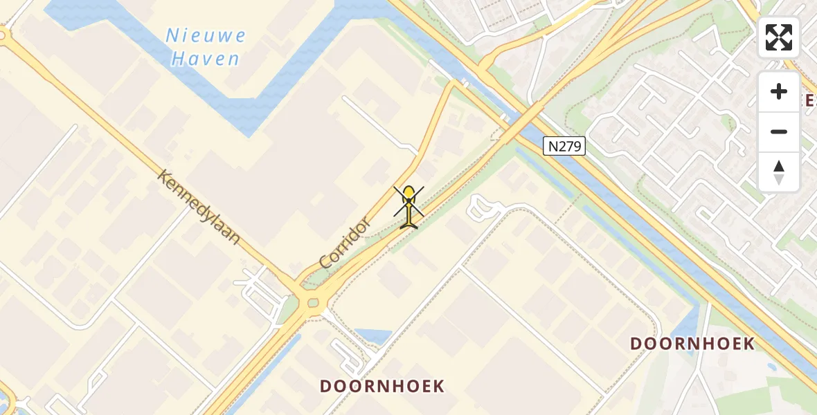 Routekaart van de vlucht: Traumahelikopter naar Veghel