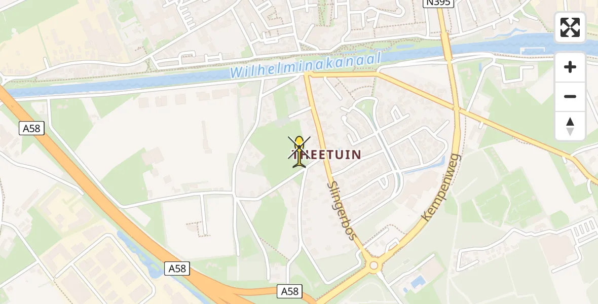 Routekaart van de vlucht: Traumahelikopter naar Oirschot