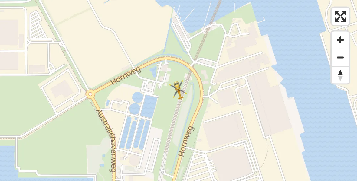 Vluchtroute Traumahelikopter Amsterdam Heliport - Amsterdam Heliport, 15 oktober 2023, 12:32