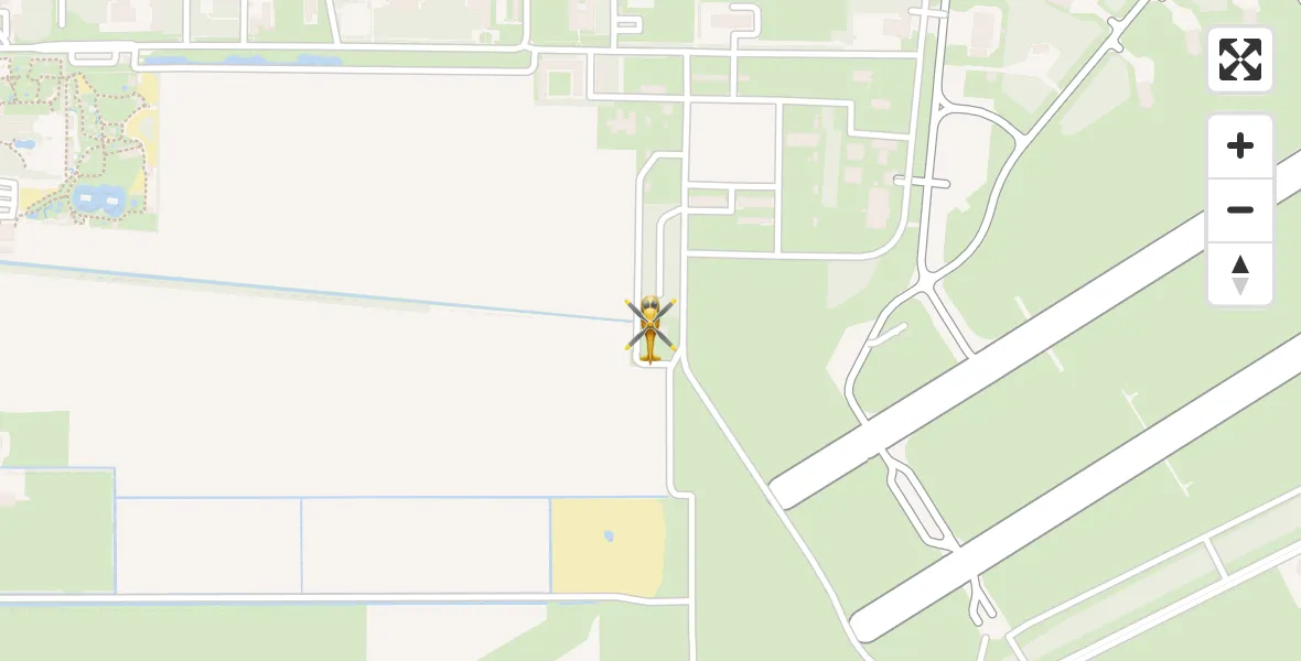 Vluchtroute Traumahelikopter Vliegbasis Volkel - Vliegbasis Volkel, 15 oktober 2023, 17:49