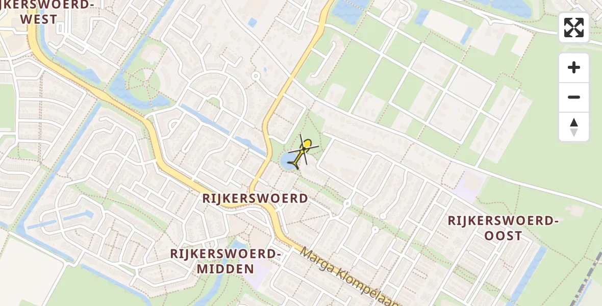 Routekaart van de vlucht: Lifeliner 3 naar Arnhem