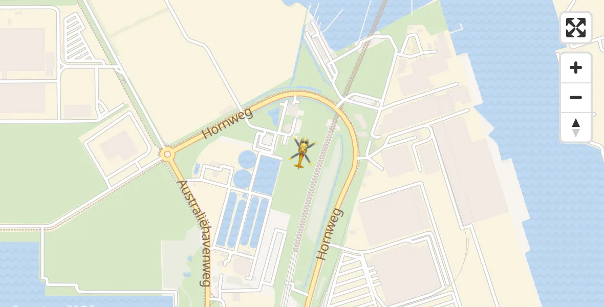 Vluchtroute Traumahelikopter Amsterdam Heliport - Amsterdam Heliport, 16 oktober 2023, 13:51
