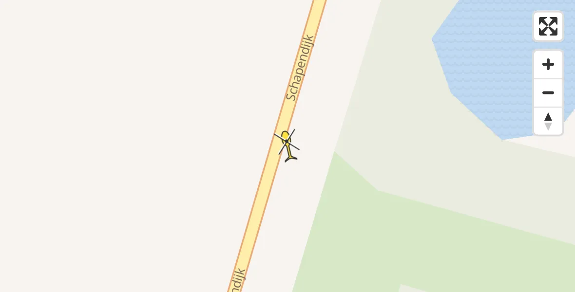 Routekaart van de vlucht: Traumahelikopter naar Zweeloo