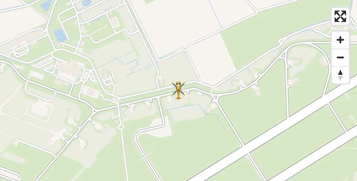 Vluchtroute Traumahelikopter Vliegbasis Volkel - Vliegbasis Volkel, 16 oktober 2023, 17:45