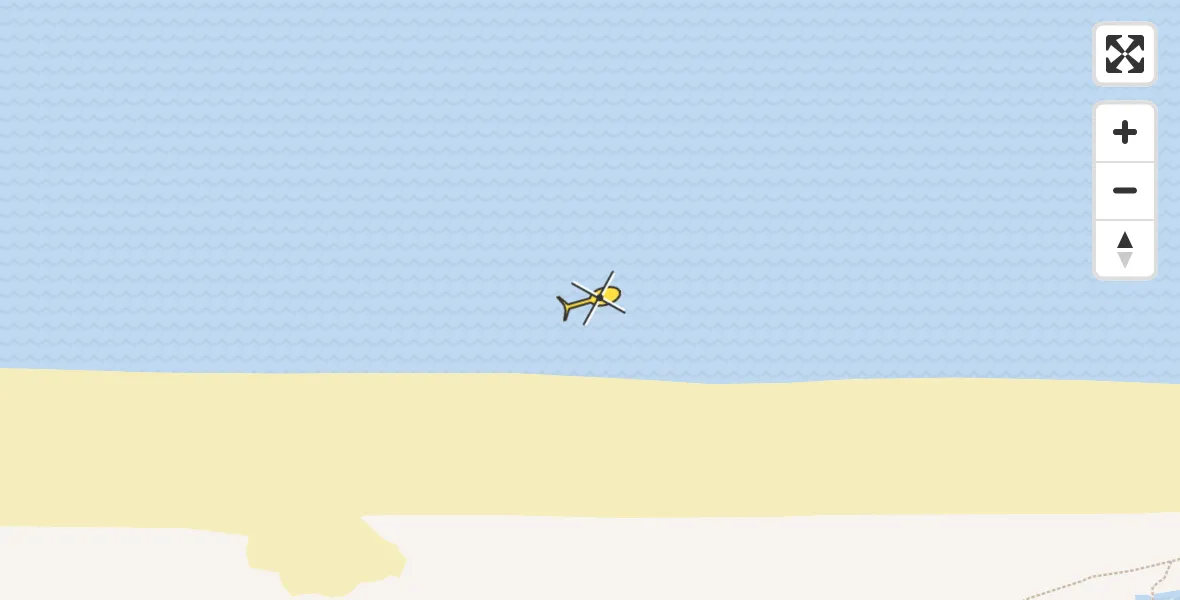 Routekaart van de vlucht: Ambulancehelikopter naar Nes