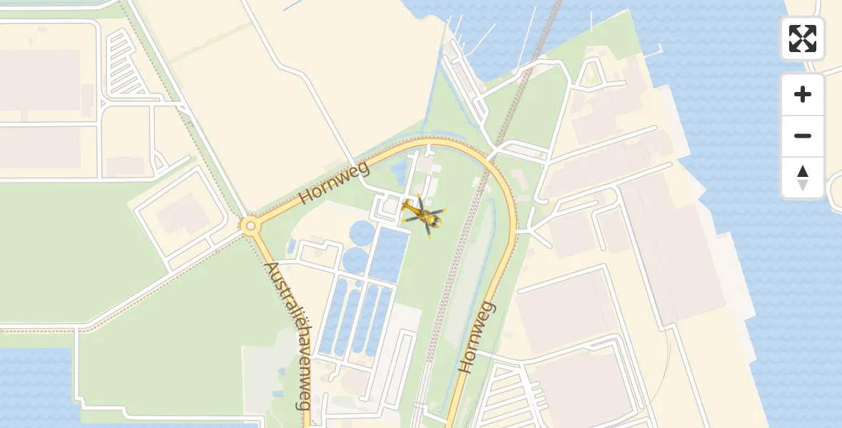 Vluchtroute Traumahelikopter Amsterdam Heliport - Amsterdam Heliport, 17 oktober 2023, 13:45