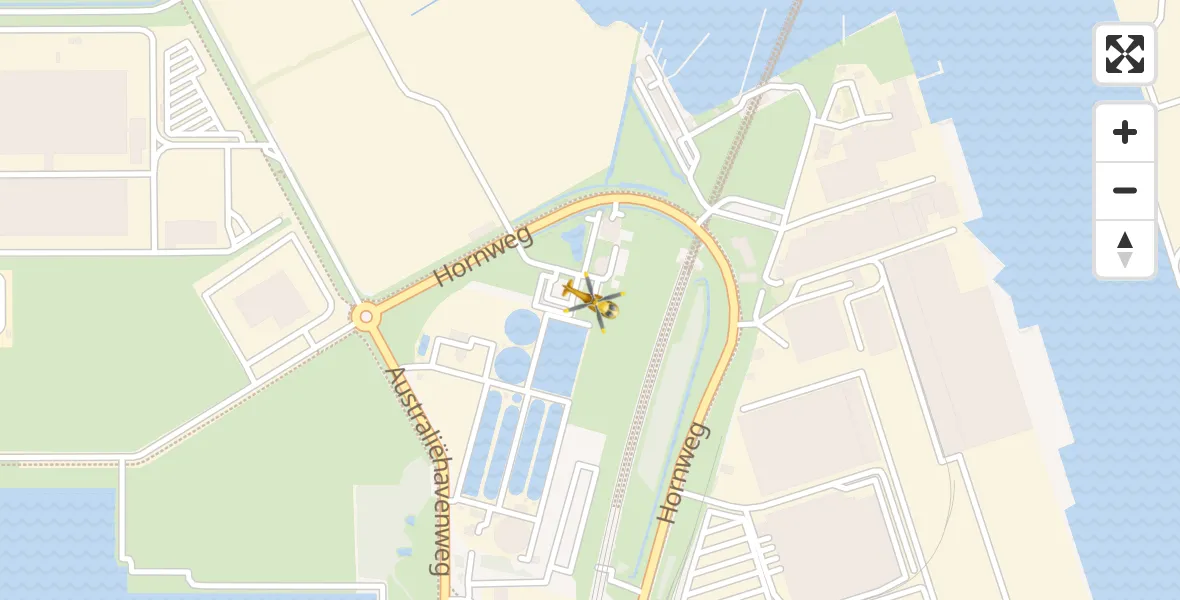 Vluchtroute Traumahelikopter Amsterdam Heliport - Amsterdam Heliport, 17 oktober 2023, 14:20