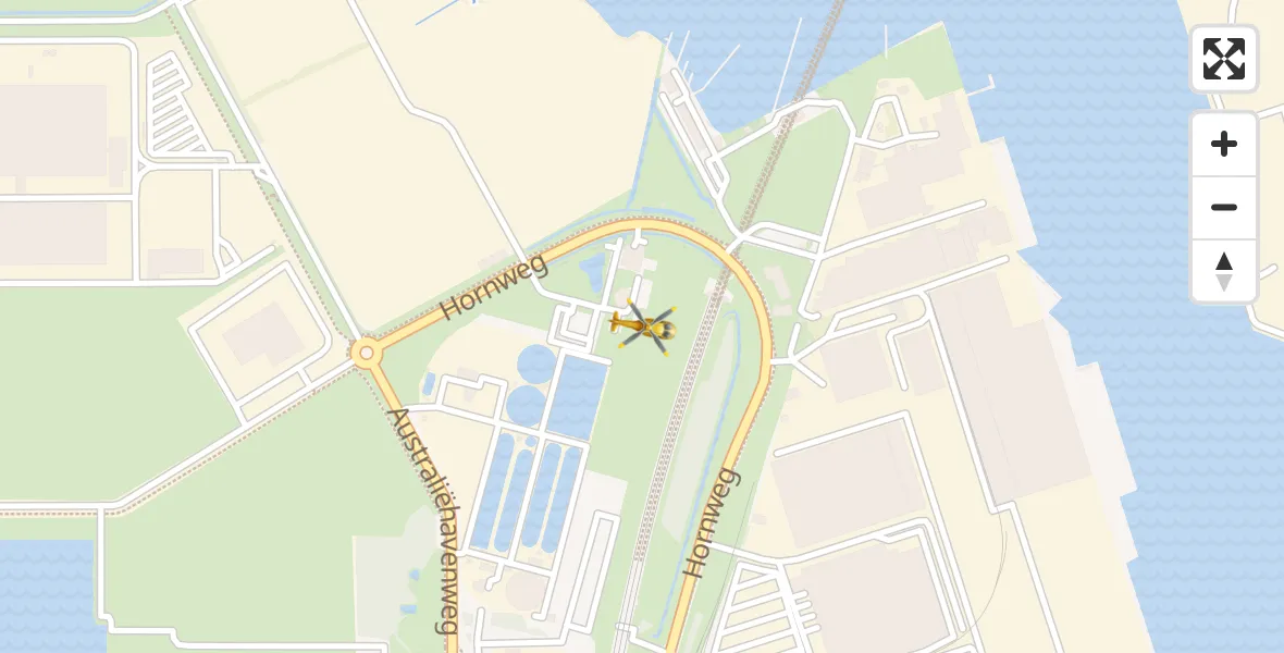 Vluchtroute Traumahelikopter Amsterdam Heliport - Amsterdam Heliport, 17 oktober 2023, 16:00