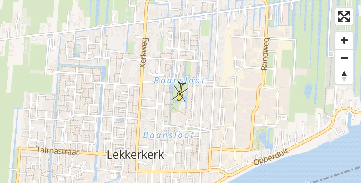 Routekaart van de vlucht: Lifeliner 2 naar Lekkerkerk