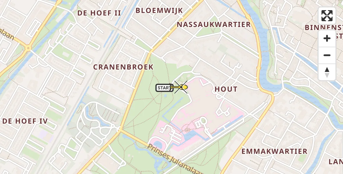 Routekaart van de vlucht: Lifeliner 1 naar Alkmaar