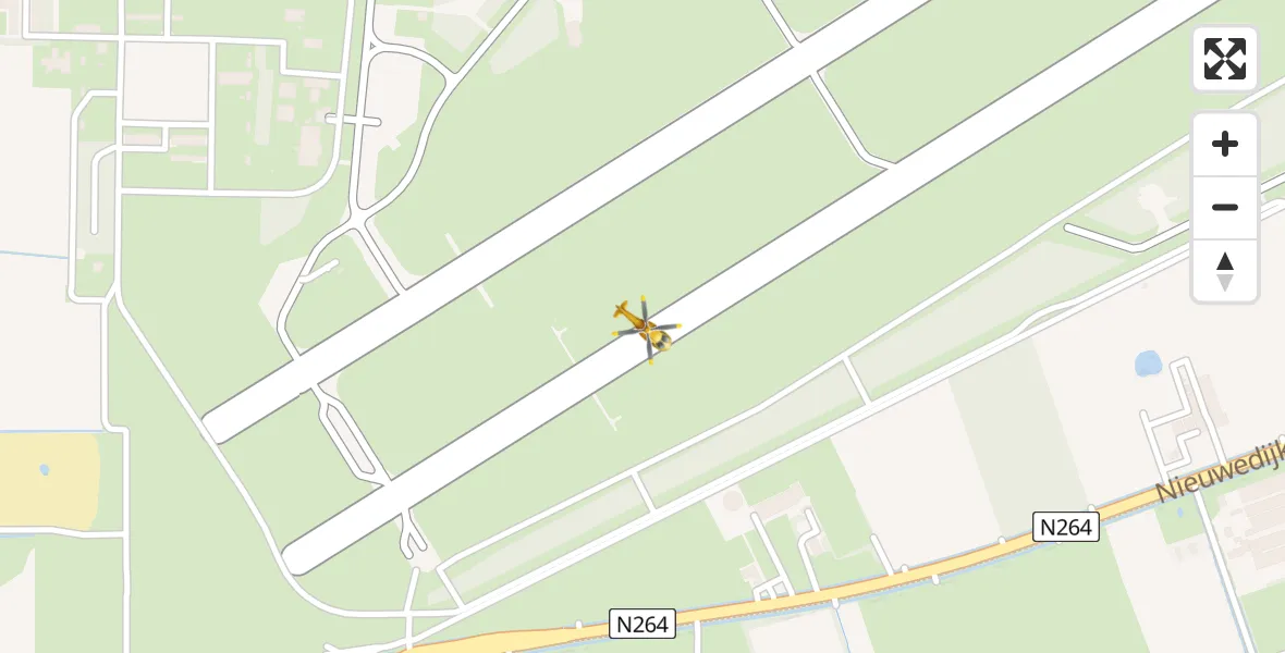 Vluchtroute Traumahelikopter Vliegbasis Volkel - Vliegbasis Volkel, 18 oktober 2023, 20:27