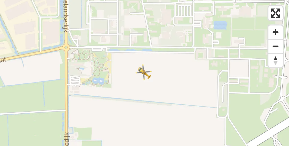 Vluchtroute Traumahelikopter Vliegbasis Volkel - Vliegbasis Volkel, 19 oktober 2023, 05:33