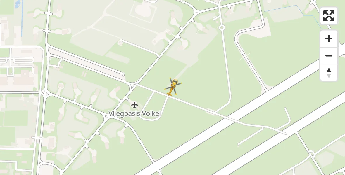 Vluchtroute Traumahelikopter Vliegbasis Volkel - Vliegbasis Volkel, 19 oktober 2023, 12:30