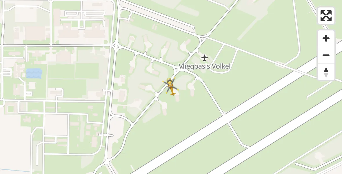 Vluchtroute Traumahelikopter Vliegbasis Volkel - Vliegbasis Volkel, 20 oktober 2023, 12:42