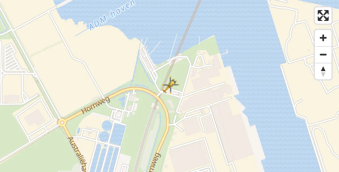 Vluchtroute Traumahelikopter Amsterdam Heliport - Amsterdam Heliport, 20 oktober 2023, 16:03