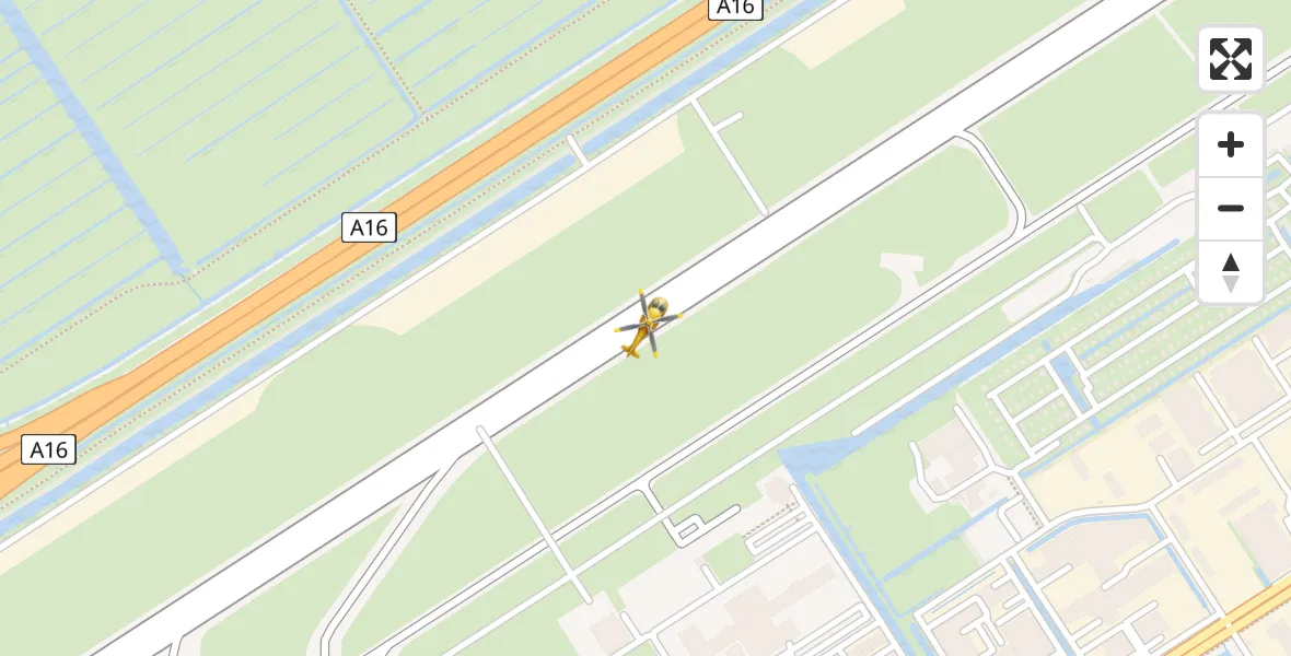 Vluchtroute Traumahelikopter Rotterdam The Hague Airport - Rotterdam The Hague Airport, 21 oktober 2023, 14:31