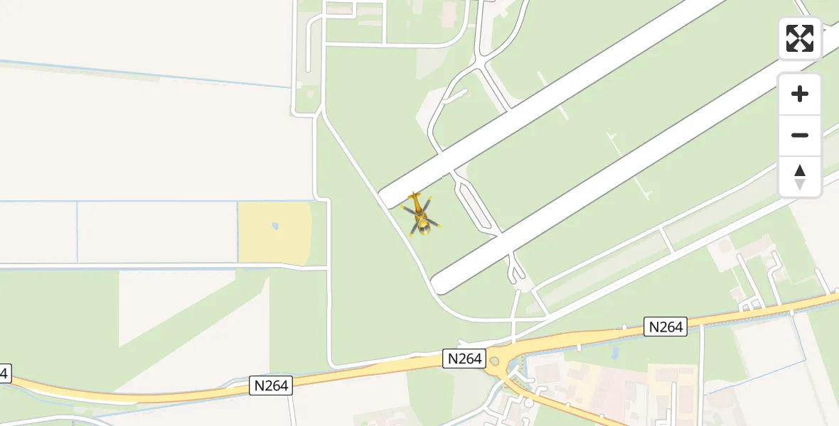 Vluchtroute Traumahelikopter Vliegbasis Volkel - Vliegbasis Volkel, 22 oktober 2023, 03:03