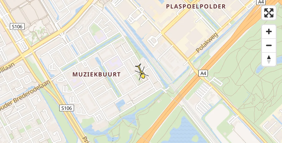 Routekaart van de vlucht: Lifeliner 2 naar Rijswijk